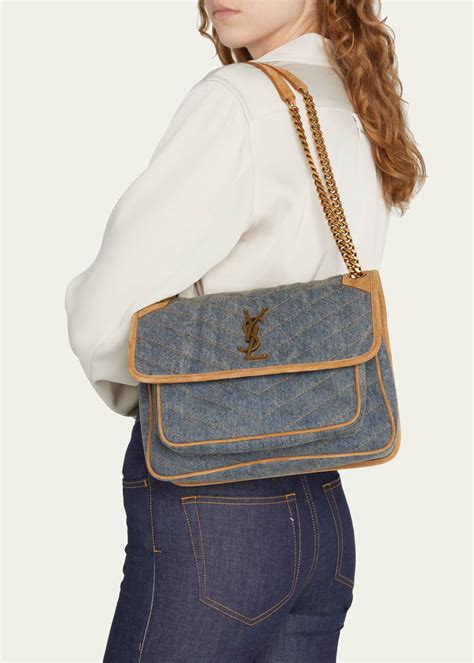 borsa ysl denim|saint laurent denim bags.